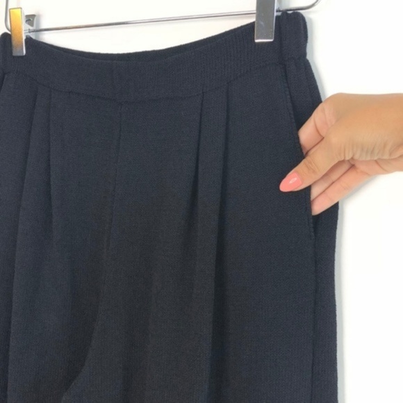 ST. JOHN Santana black knit pant #Q10 - Picture 3 of 6